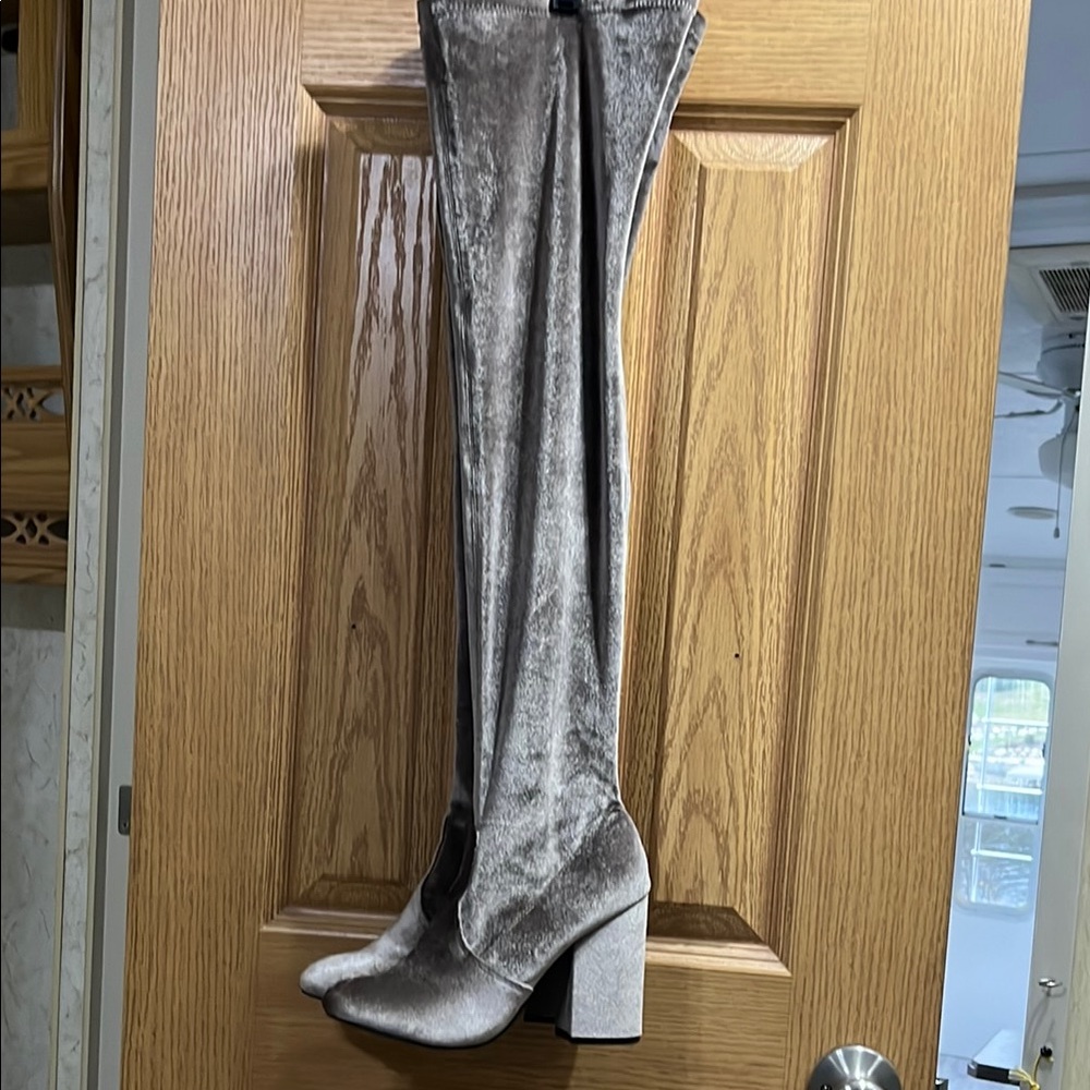 Steve Madden Elegant Velvet Over-the-Knee Boots